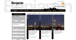 Desktop Screenshot of benjaminapartments.com